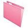 Pendaflex Reinforced Hanging File Folders Letter Size Pink 15 Cut 25BX 4152 15 PIN