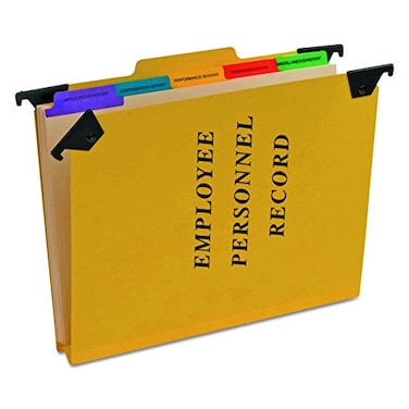 Pendaflex SER2YEL Personnel Folders 13 Cut Hanging Top Tab Letter Yellow