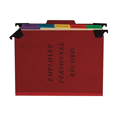 Pendaflex SER2ER Personnel Folders 13 Cut Hanging Top Tab Letter Red