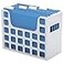 Pendaflex Desktop File with 5 Blue Letter Size Hanging File Folders Portable File Organizer wTabs Inserts 12 14 x 6 x 9 12 Granite Finish Plastic File Box Fits Desktop and Drawers 1 Unit