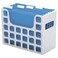 Pendaflex Desktop File with 5 Blue Letter Size Hanging File Folders Portable File Organizer wTabs Inserts 12 14 x 6 x 9 12 Granite Finish Plastic File Box Fits Desktop and Drawers 1 Unit