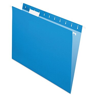 Pendaflex Recycled Hanging Folders Letter Size Blue 15 Cut 25BX 81603