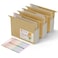 EcoStash Extra Capacity Hanging File Folders 315 Reinforced Wheat Straw Expanding Hanging Folder Letter Size Heavy Duty for Filing Cabinets File Organizer for Office HomeWheat Yellow3 Pcs