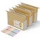 EcoStash Extra Capacity Hanging File Folders 315 Reinforced Wheat Straw Expanding Hanging Folder Letter Size Heavy Duty for Filing Cabinets File Organizer for Office HomeWheat Yellow3 Pcs