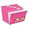 VZCPYTPM 25 Pack Hanging File Folders Letter SizePink Reliable Hanging Folders for Filing CabinetReinforced Rods for Smooth GlidingIncludes 15 Adjustable Tabs InsertsIdeal for Home Office