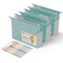 EcoStash Extra Capacity Hanging File Folders 315 Reinforced Wheat Straw Expanding Hanging Folder Letter Size Heavy Duty for Filing Cabinets File Organizer for Office HomeSky Blue3 Packs