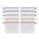 Oxford Reinforced Zip Pouches 10 Pack 13316 x 10716 Translucent Poly Bag White Mesh Lining Red Yellow Green Purple Blue Zippers 77707