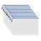 AUSTARK 10 Pcs Zipper File Bags Waterproof Plastic Mesh Pouch for Office School Board Game Storage Bags A4 Size 134x94 White and Blue
