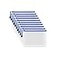 AUSTARK 10 Pcs Zipper File Bags Waterproof Plastic Mesh Pouch for Office School Board Game Storage Bags B6 Size 76x53 White and Blue