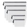 AUSTARK 10 Pcs Zipper File Bags Waterproof Plastic Mesh Pouch for Office School Board Game Storage Bags MultiSize White and Black