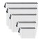 AUSTARK 10 Pcs Zipper File Bags Waterproof Plastic Mesh Pouch for Office School Board Game Storage Bags MultiSize White and Black