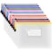 AUSTARK Plastic Mesh Zipper Pouch 12Pcs Zipper File Bags with Label Pocket A5 Size 92x67in White