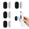 XYOFUN Magnetic Remote Control Holder Wall Mount 4 Pcs No Drill SelfAdhesive Organizer for Air Conditioner TV Remotes Storage Caddy for Televisions Backside Black