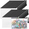 Jetec 32 Pcs Mesh Zipper Bags Toy Storage Bikini Organizer Bag Bolsas Para Guardar Trajes De Bano Waterproof Zipper Reusable Pouch Puzzle Multipurpose for Storage OfficeBlack75 x 5 Inch