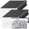 Jetec 32 Pcs Mesh Zipper Bags Toy Storage Bikini Organizer Bag Bolsas Para Guardar Trajes De Bano Waterproof Zipper Reusable Pouch Puzzle Multipurpose for Storage OfficeBlack75 x 5 Inch