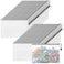 Jetec 32 Pcs Mesh Zipper Bags Toy Storage Bikini Organizer Bag Bolsas Para Guardar Trajes De Bano Waterproof Zipper Reusable Pouch Puzzle Multipurpose for Storage OfficeGrey9 x 7 Inch
