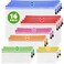 JUZARI 16 Pack Assorted Sizes Plastic Mesh Zipper Pouches for Storage Organize Board Games Puzzles Documents Bills School and Office Supplies Travel Makeup Multisize Mesh Zipper Pouch