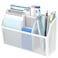 DALTACK Magnetic Pencil Holder Magnetic Shelf for the Whiteboard 3Grid Mesh Magnetic Pen Holder for Refrigerator Magnetic Organizer Locker Accessories Organizer for Home School and Office White