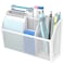 DALTACK Magnetic Pencil Holder Magnetic Shelf for the Whiteboard 3Grid Mesh Magnetic Pen Holder for Refrigerator Magnetic Organizer Locker Accessories Organizer for Home School and Office White