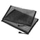 MECCANIXITY Mesh Zipper Bags A5 Nylon Zip Pouch Pencil Case Storage Pockets for Travel Office Accessories Black Pack of 6