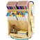 DF DARFOO Bamboo Desk Organizer Storage Accessories Ultralarge 13 compartments 1000 Pencil Holder Capacity Easy DIY Assembly Rotating Desktop Organizer Cosmetics and Office Supplies
