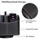 YAPISHI Leather Remote Control Holder 360 Degree Spinning Desk TV Remote CaddyBoxBedside Table Organizer for Controller Media Mail Calculator Mobile Phone and Pen Storage