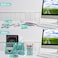 Shellvcase 12 in 1 Green Desk Organizers Accessories Set Office Supplies Include Stapler Pen Holder Tape Holder Scissors Ruler Staple Remover for Home School