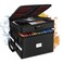 ETRONIK Fireproof File Organizer with Lock 2 Layer Fireproof Document Box with 5 Tab Inserts Portable Office File Cabinet Collapsible File Storage for Hanging Letter Legal Size Folder