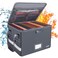 ENGPOW File Box with Lock Fireproof Document Box with Zipper Lid Collapsible File Organizer Storage Filing Cabinet with Handle Portable Home Office Safe for Hanging LetterLegal Folders Grey
