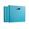 Pendaflex Mobile File Box with Handles Portable Document Storage File Bin for Home and Office Easy Set Up Collapse Down and Store Away 13W x 10H x 65D Holds Letter Size Files Teal 126120