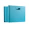 Pendaflex Mobile File Box with Handles Portable Document Storage File Bin for Home and Office Easy Set Up Collapse Down and Store Away 13W x 10H x 65D Holds Letter Size Files Teal 126120