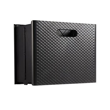 Pendaflex Mobile File Box with Handles Easy Set Up Collapse Down and Store Away 13W x 10H x 65D Holds Letter Size Files Black 126118