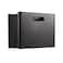 Pendaflex Mobile File Box with Handles Easy Set Up Collapse Down and Store Away 13W x 10H x 65D Holds Letter Size Files Black 126118