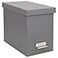 Bigso Box of Sweden Bigso John Fiberboard Label Frame Desktop File Storage Box Document Organizer for Important Paperwork Durable Hanging File Box with a Lid Metal Label Window 736 x 1338 x 1051 in Gr