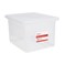STAPLES Hanging File Folder Box Storage Bin Organizer Snap Lid Letter Legal Size Documents Clear