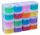 Really Useful Box Really Useful Organiser 16 x 014 Litre Storage Boxes in a Clear Plastic Organiser and Assorted Coloured Boxes