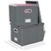 Oterri 2 Pack File Storage Organizer Filing Box Portable File Box with Lid Fit for LetterLegal File Folder Storage Document Organizer Darkgray