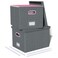 Oterri 2 Pack File Storage Organizer Filing Box Portable File Box with Lid Fit for LetterLegal File Folder Storage Document Organizer Darkgray