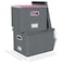 Oterri 2 Pack File Storage Organizer Filing Box Portable File Box with Lid Fit for LetterLegal File Folder Storage Document Organizer Darkgray