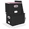 Oterri 2 Pack File Storage Organizer Filing Box Portable File Box with Lid Fit for LetterLegal File Folder Storage Document Organizer Black