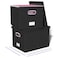 Oterri 2 Pack File Storage Organizer Filing Box Portable File Box with Lid Fit for LetterLegal File Folder Storage Document Organizer Black