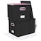 Oterri 2 Pack File Storage Organizer Filing Box Portable File Box with Lid Fit for LetterLegal File Folder Storage Document Organizer Black