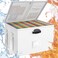 ROSONG Fireproof Document Box File Organizer Waterproof Locking Filing Portable Storage Box with Handle for Hanging LetterLegal Folder Important Document