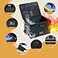 HUIQIFEI File Box with Hanging Folders Important Fireproof Document Organizer with Lock Collapsible Portable File Box with Handle for Home or Office for Hanging Letter Legal Folder
