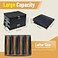 HUIQIFEI File Box with Hanging Folders Important Fireproof Document Organizer with Lock Collapsible Portable File Box with Handle for Home or Office for Hanging Letter Legal Folder