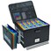 HUIQIFEI File Box with Hanging Folders Important Fireproof Document Organizer with Lock Collapsible Portable File Box with Handle for Home or Office for Hanging Letter Legal Folder