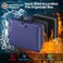 DocSafe Fireproof File Organizer with Lock HardShell Case Fireproof Document Box with 13 Pocket Accordion File Folder Portable Home Office Travel Safe Storage for Important Documents Laptop Blue