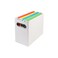 Tcbelosion Collapsible File Organizer Box with Handle Filing Organizer for Home or Office Small Portable File Box1 Pack White