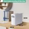 Tcbelosion Collapsible File Organizer Box with Handle Filing Organizer for Home or Office Small Portable File Box1 Pack White