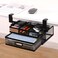 ROLIZOE Sliding Under Desk Drawer Organizer No Drilling 2 Drawers Slide Out Desktop Or Under Table Storage Metal Clamp On Desk Drawer Attachment AntiSlip Under Desk Organizer for Home Office
